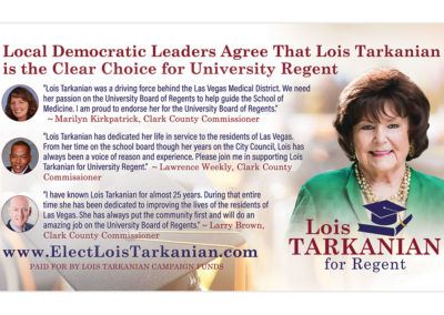 University Regent Lois Tarkanian Mailer